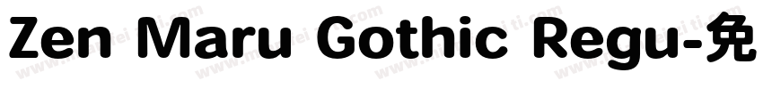 Zen Maru Gothic Regu字体转换